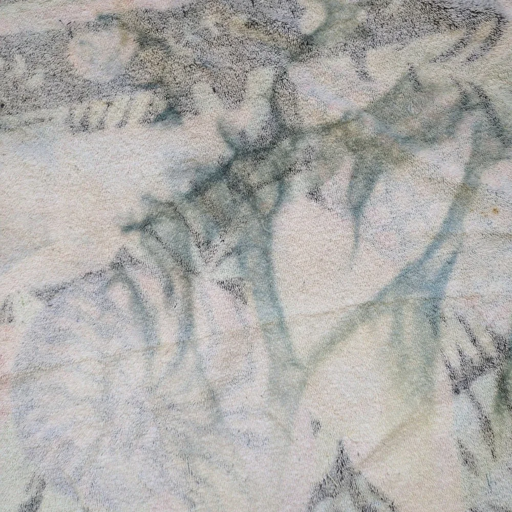 Vtg 90s Bright Seashell Beach Towel Terri-Tori‎ Andrea S Ocean Tropical Brazil